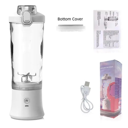 Portable Blender Electric Juicer 600ML Fruit Mixers 2000mAh USB Rechargeable Smoothie Mini Blender Multifunction Juice Maker