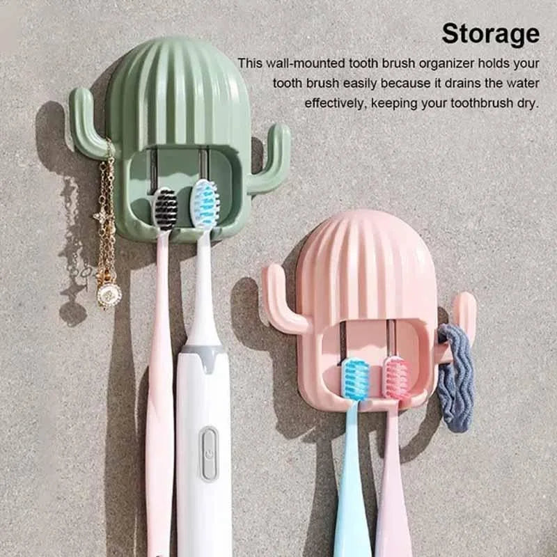 JJYY Multifunctional Wall Toothbrush Holder - Electric Toothbrush Storage Rack - Bathroom Accessories
