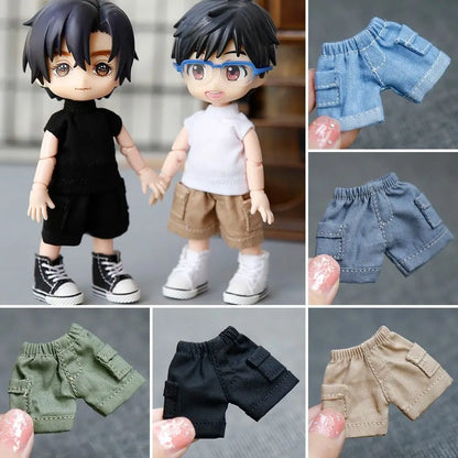 Fashion Doll Accessories For 1/11OB11 Dolls Dolls Wear Shorts Doll Clothes Doll Pocket Shorts Doll Jeans Shorts