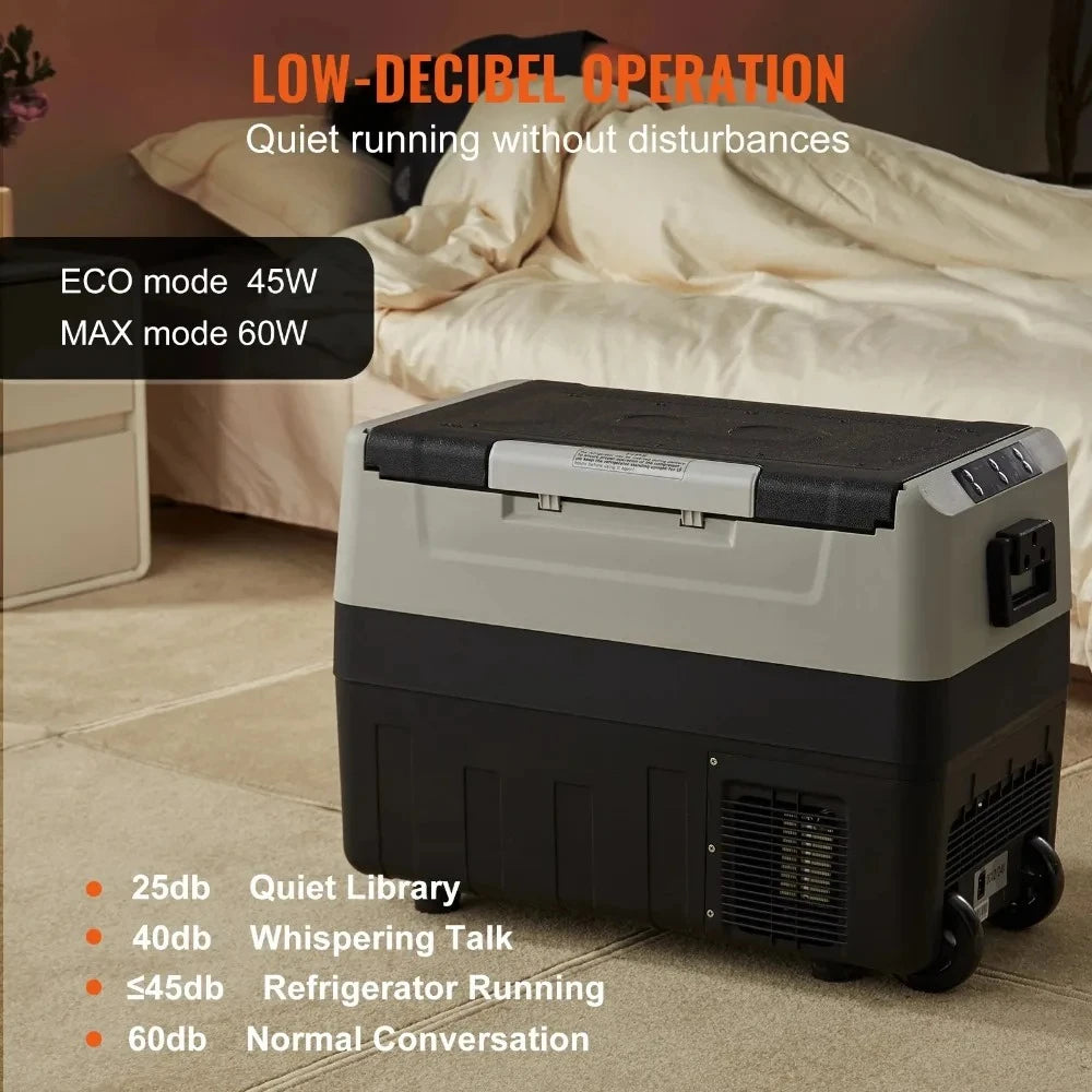 35L, 45L, 55L Car Refrigerator-Mini Fridge Freezer with Portable Compressor Cooler,Ice Box for Camping and Travelling Adventures