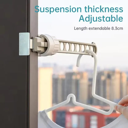 Drying Rack Bathroom Door and Window Rack Eight-hole Clothes Rack Balcony Window Multifunctional Portable Clothes Rail