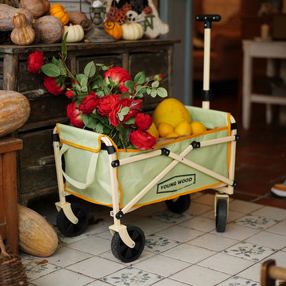 Camping Wheelbarrow Door, Exquisite, Small, Practical and Sturdy Shelf, Super Strong Load-Fold Design, Camping Essentials That Does Not Take the Storage Space, Scientific and Reasonable Storage Space, Good Quality Bearing and