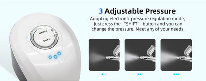 Portable Airbrush Skin Care Beauty Tool With Compressor Air Brush Nail Art Paint Facial Cleansing Rejuvenating Moisturizing