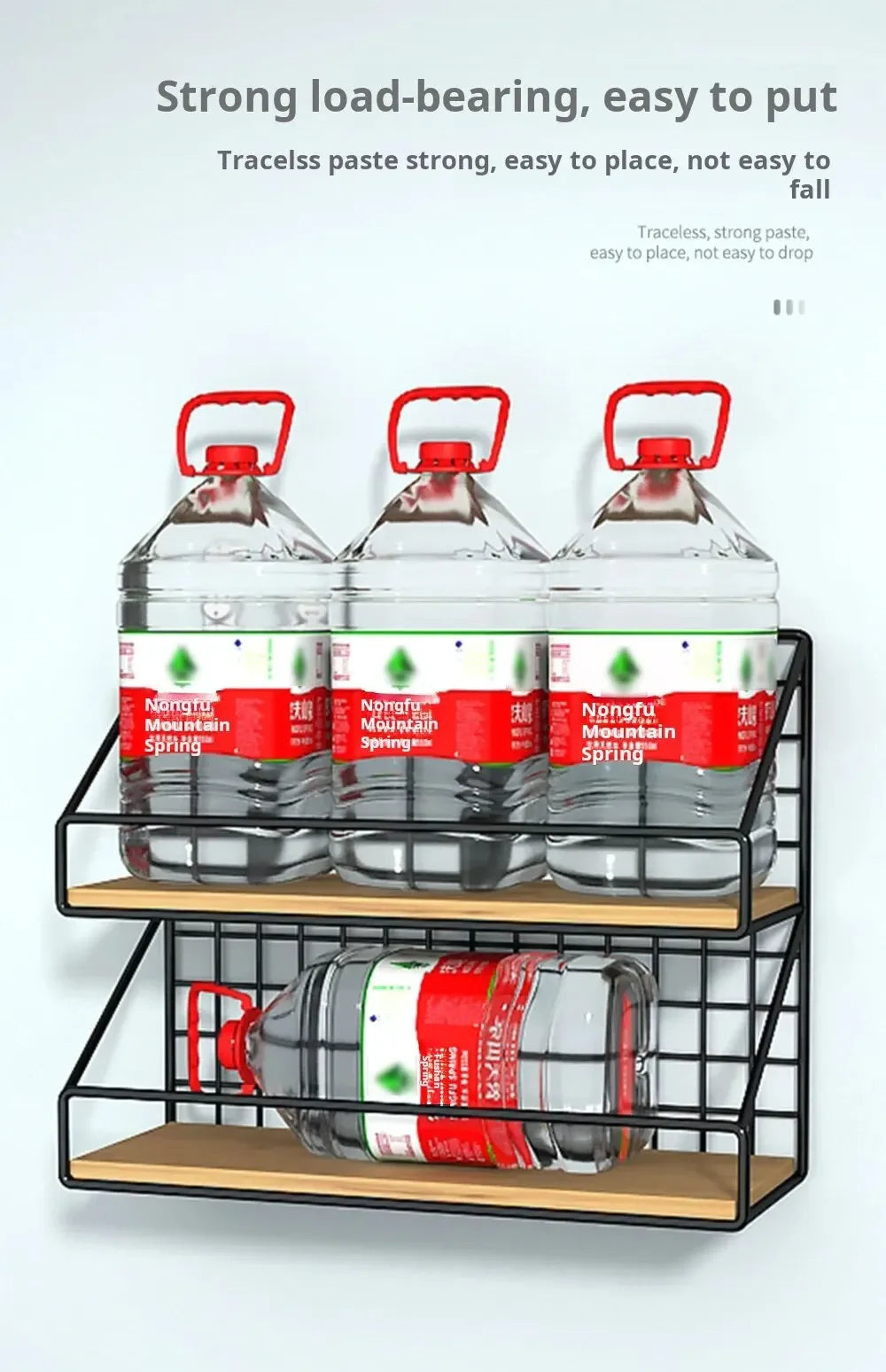 Creative Wall Mounted Shelves, Bedroom Iron Wall Hanging Storage Racks, Storage Baskets, Hanging Shelf, Home Organization