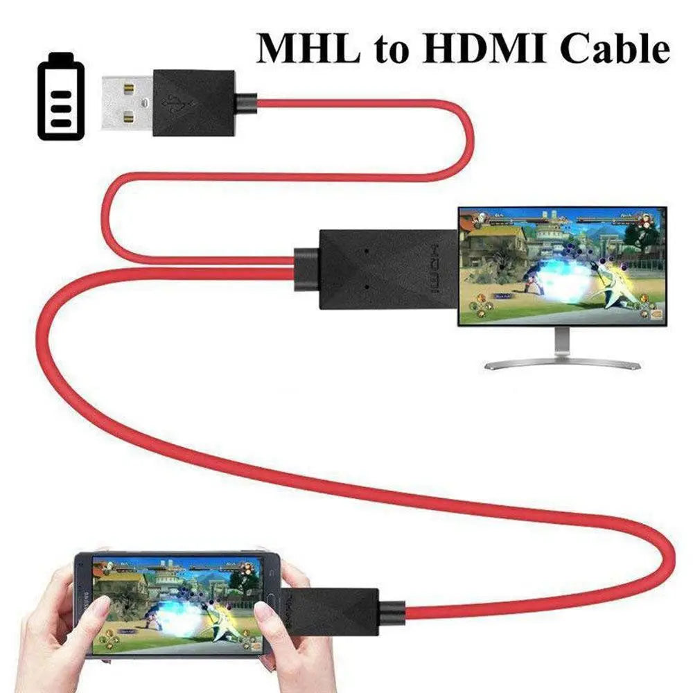 MHL Micro USB to HDMI 1080P HD TV Cable Adapter for Android Phones 2m