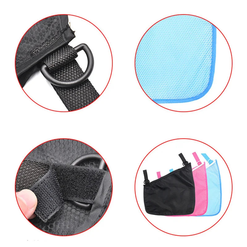 Baby Stroller Bag Side Hook Hanger Diaper Nappy Organizer Bag Mesh Side Hanging Bag Baby Stuff Storage Umbrella Stroller Accesso