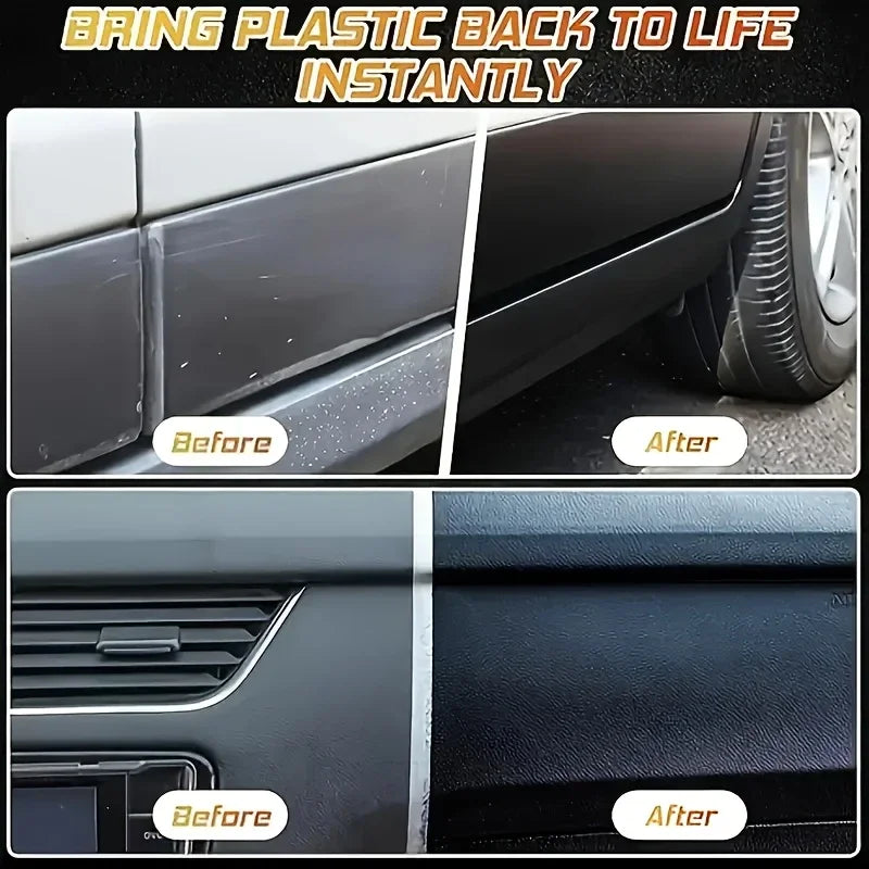 Suitable for all vehicles | Multi color, scratch repair and gloss restoration | Comes with an easy to apply pad, tire care produ