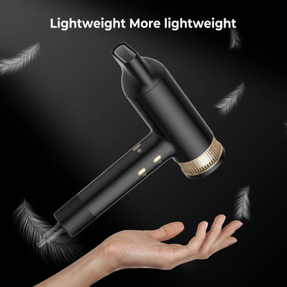 Hair Dryer 110000 RPM High-Speed Brushless Motor Negative Ionic Blow Dryer Thermo-Control Hair Dryer with Diffuser and Nozzle