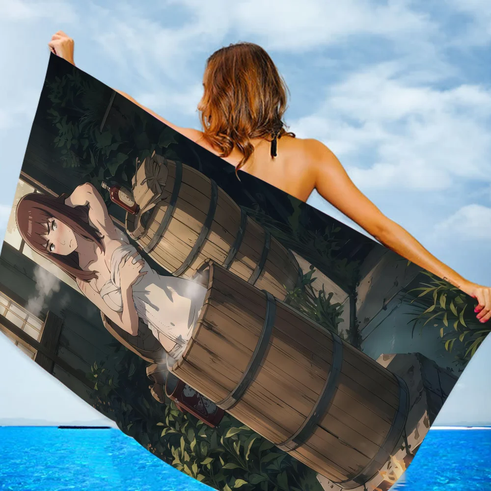 Anime Heavenly Delusion Cartoon Beach Towel Cute Kawaii Room Decor Bath Girls Children Hand Towels For Bathroom Shower