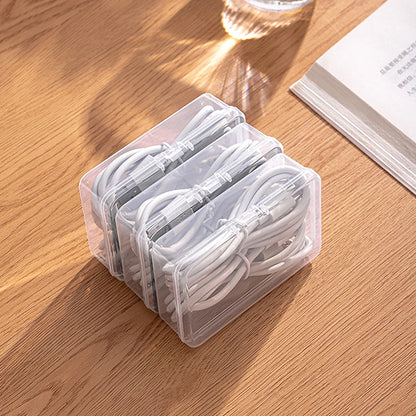 1Set Data Cable Storage Box Cable Organizer Bag With Power Charging Cable Management And Desktop Cable Management Organization