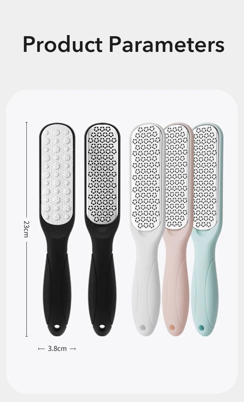 1Pcs Pedicure Tools Professional Foot Rasp Scrubber With Nail Clipper Double-Sided Dead Skin Remover File For Feet Care Spa Tool