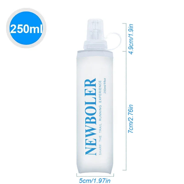 150/250/300/500/750ml Outdoor Collapsible Silicone Bite Size Water Bottle Running Camping Hiking Travel Convenient Water Bottle