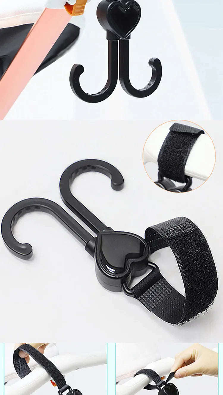 2PCS Stroller Hook Multi Purpose Baby Stroller Hook Multi Purpose Shopping For babyzen yoyo Pram Hook Baby Stroller Accessories