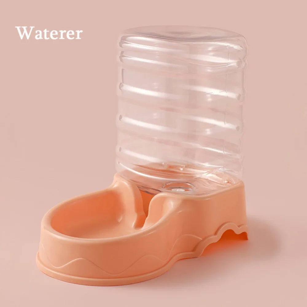 3.8L Automatic Pet Feeder Large Cat Dog Food Dispenser Water Fountain Drink Bowl