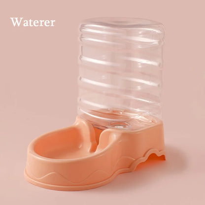 3.8L Automatic Pet Feeder Large Cat Dog Food Dispenser Water Fountain Drink Bowl