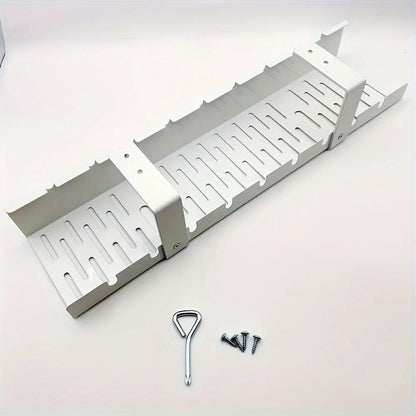 1pc Cable Management Tray Under the Office Desk, Iron Wire Tidy Storage Box, Office and Home Cable Rack, Used for Standing Desks