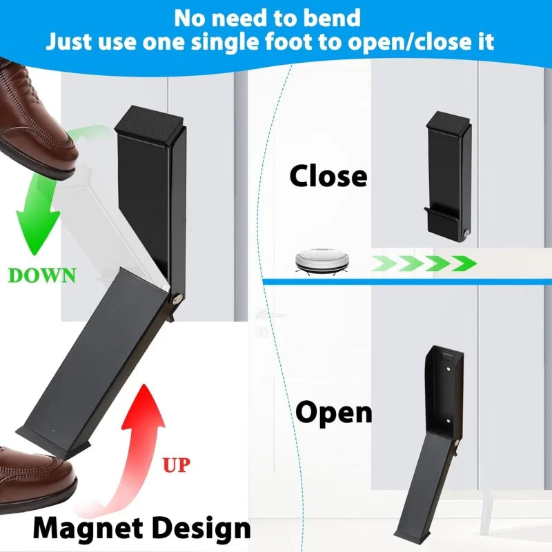 No Drilling Door Stopper Door-entry Windproof Stopper Door Stopper Anti-collision Safety Door Stoppers Home Magnet Door Stapper