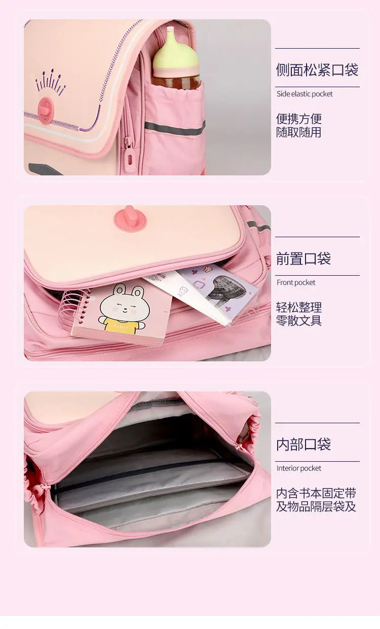 New Fashion School Bags for Boy Luxury Brand Children Backpack Japanese Style Girl Student Book Bag Kids Large Primary Schoolbag