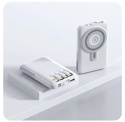 Wireless magnetic power bank 22.5W super fast charging 10000mAh suitable for watches, mobile power banks, lightweight and thin