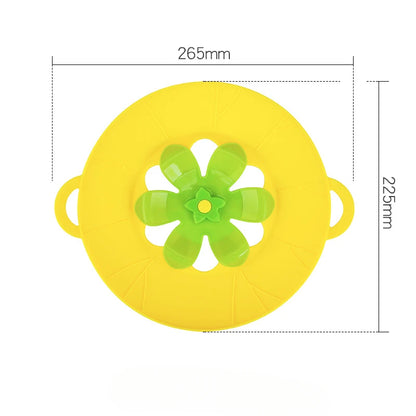 Silicone pattern anti-spill lid, silicone fresh-keeping lid, rotatable lid, kitchen gadgets