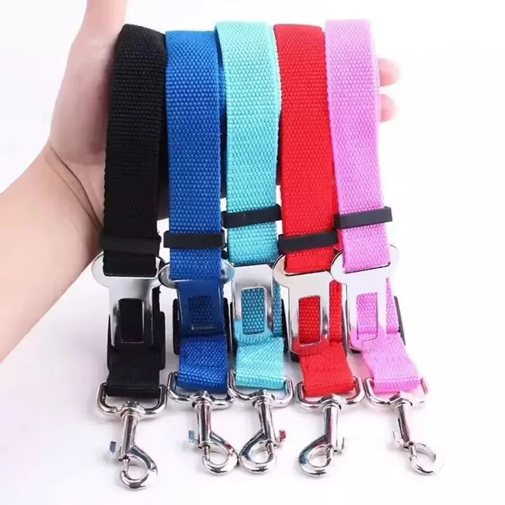 1 piece of car pet dog cat adjustable seat belt, retractable towing rope dog harness dog rope dog car travel supplies