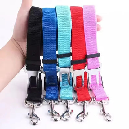1 piece of car pet dog cat adjustable seat belt, retractable towing rope dog harness dog rope dog car travel supplies