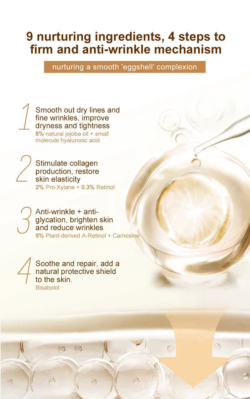 Bakuchiol Natural Retinol Alternative Cream For Face Minimize Wrinkles Retinol & Vitamin Face Cream Skin Firming Skin Care