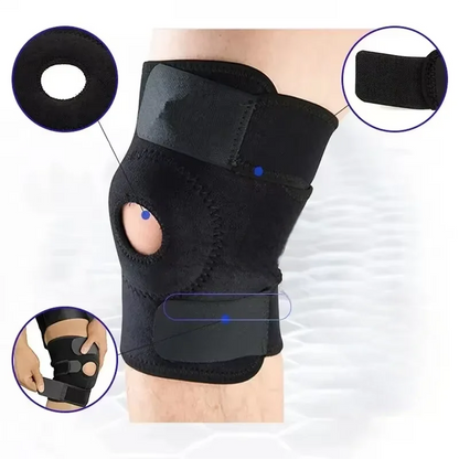 Knee brace without side stabilizer breathable adjustable knee support for exercise training and knee pain
