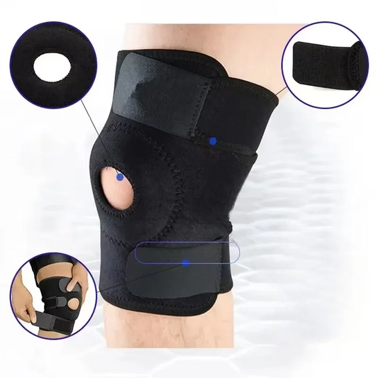 Knee brace without side stabilizer breathable adjustable knee support for exercise training and knee pain