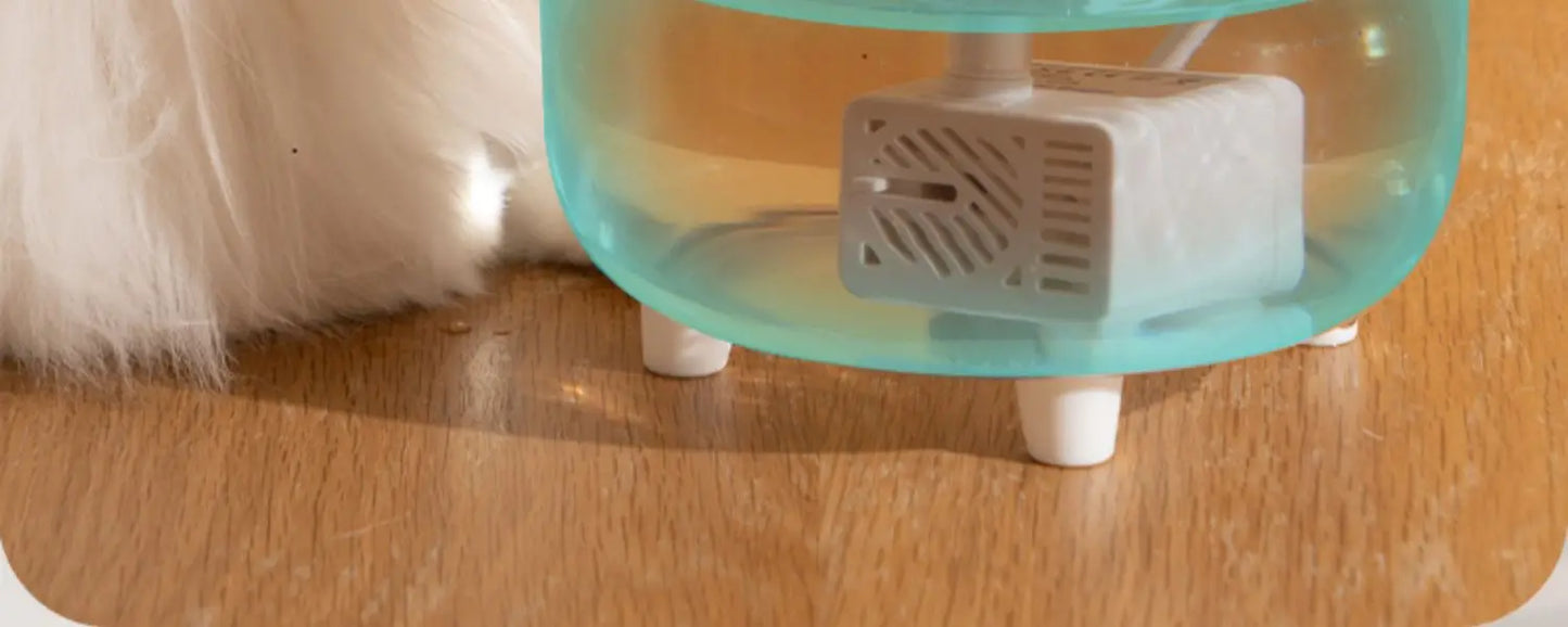 1L USB Electric Mute Pet Water Fountain Automatic Cat Drinking Bowl Filter Quiet Dispenser with Carbon Filter for Fresh Water