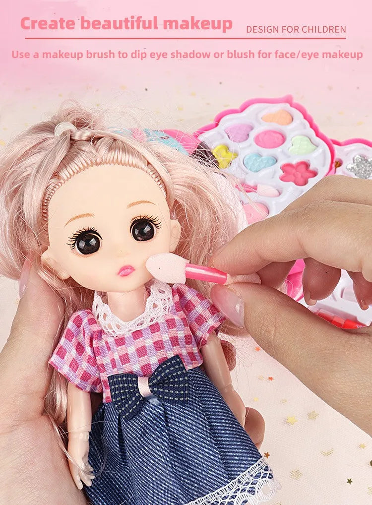 Girl Ice Cream Cosmetics Princess Cosmetics Box Ice Cream Box Lipstick Children's Toys Children's Games Baby Cosmetics Set