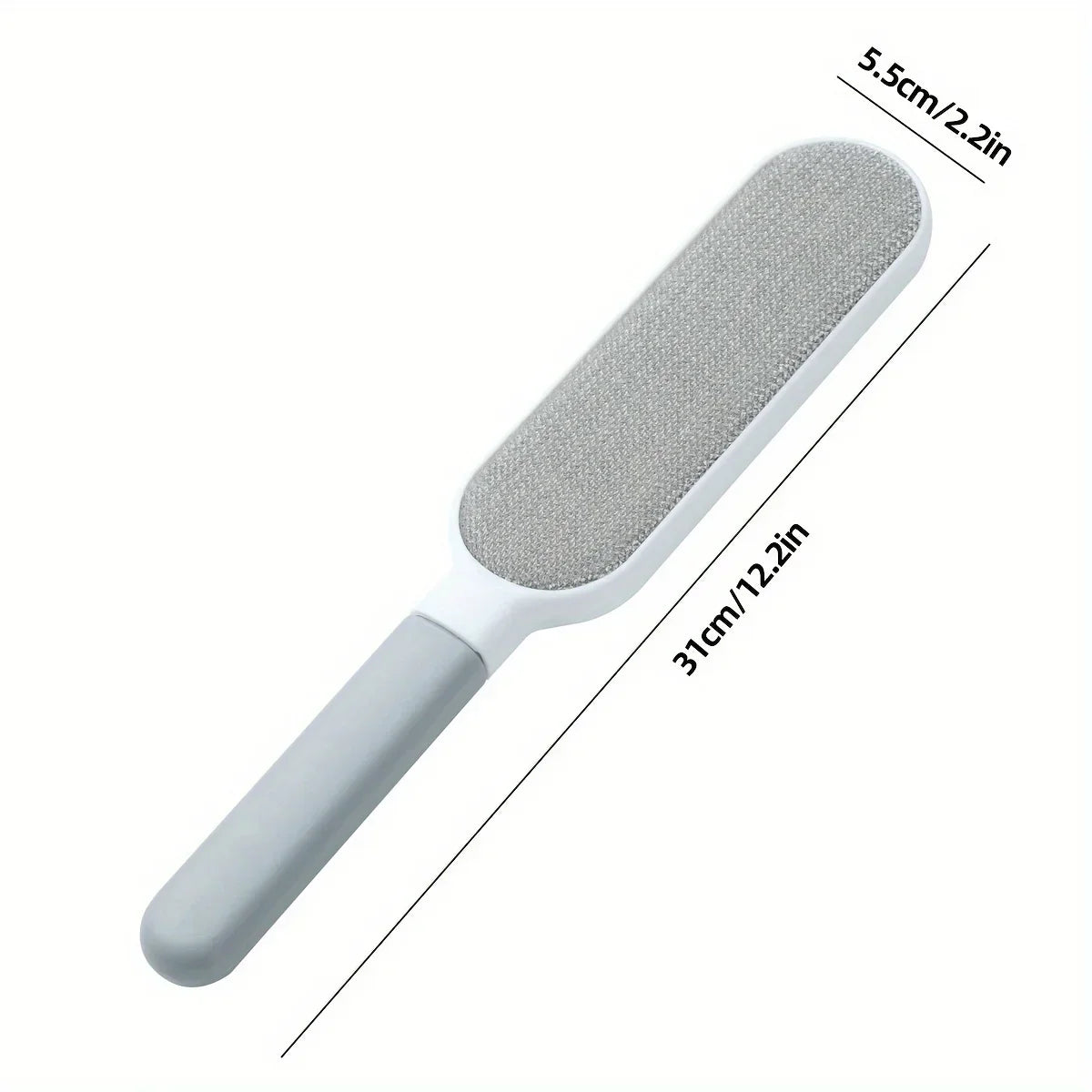 Double-sided Pet Hair Removal Brush - 1pc Reusable Lint Brush - Manual Electrostatic Sticky Lint Pet Hair Dust Brush for Clothin