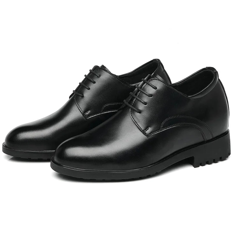 Banquet Inner Increase Men Shoes Invisible Elevator 10cm Black Height Increasing Formal Leather Shoes Business Men Wedding Shoes