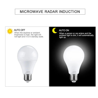 Radar Sensor LED Bulb E27 Motion Sensor Light Bulbs Smart LED Lamp Energy Saving Bombillas For Porch Stair Hallway Garage Lights