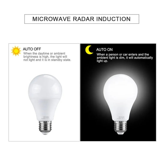 Radar Sensor LED Bulb E27 Motion Sensor Light Bulbs Smart LED Lamp Energy Saving Bombillas For Porch Stair Hallway Garage Lights