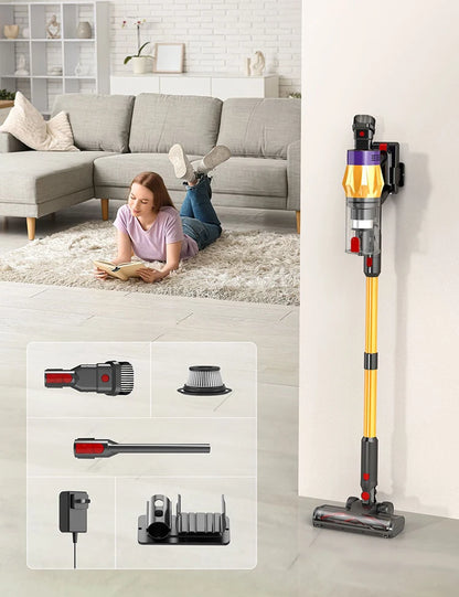 550W Cordless Handheld Vacuum Cleaner,50kPa Strong Suction,Detachable & Replaceable Battery,Touchscreen,Vacuum Cleaner for Home