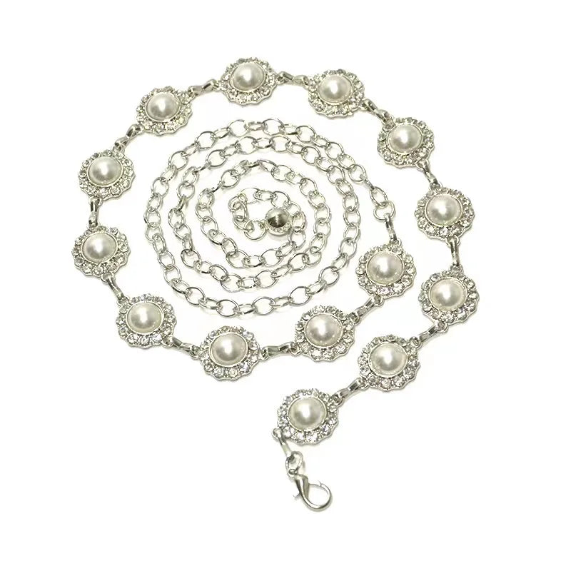 Fashion Retro Metal Accessories Fedora Belt Accessories Men Women Hats Straw Hat Accessories Belt Chain Decoration