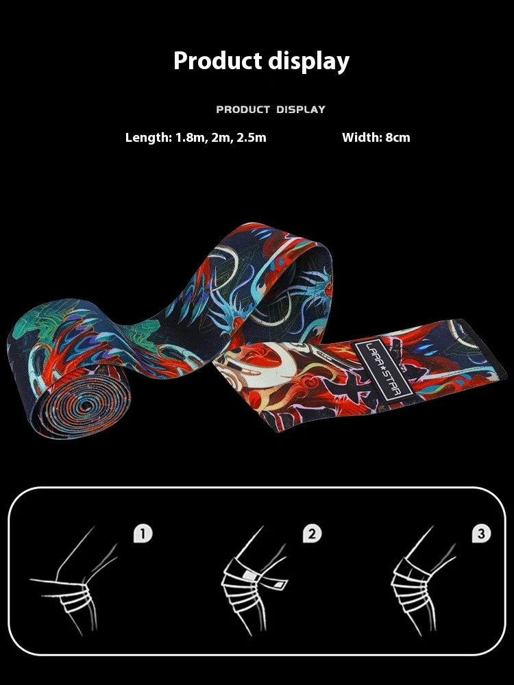 Fitness Knee Wraps for Weightlifting Workout Knee Pad Straps Weight Lifting Deadlift Bench Press Powerlifting Knee Protector