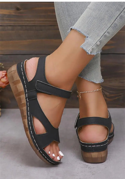 Women's Sandals Casual Summer Shoes Woman 2025 Summer Sandals Low Heels Sandalias De Mujer Comfortable Wedges Footwear Women