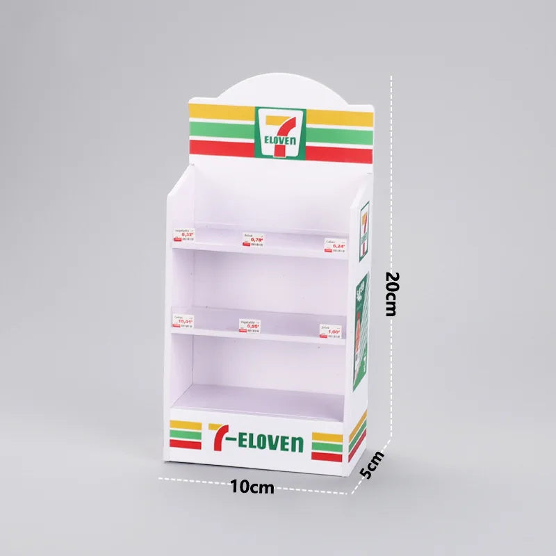 Creative Fridge Magnets 3D Freezer Shop Cabinet Miniature Toy Display Models Mini Decoration Simulation Toy Refrigerator Sticker