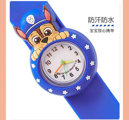 Paw Patrol Kids Watch Cartoon Waterproof Patting Watches Fashion Children Silicone Strap Wrist Watch Students Clock Gift