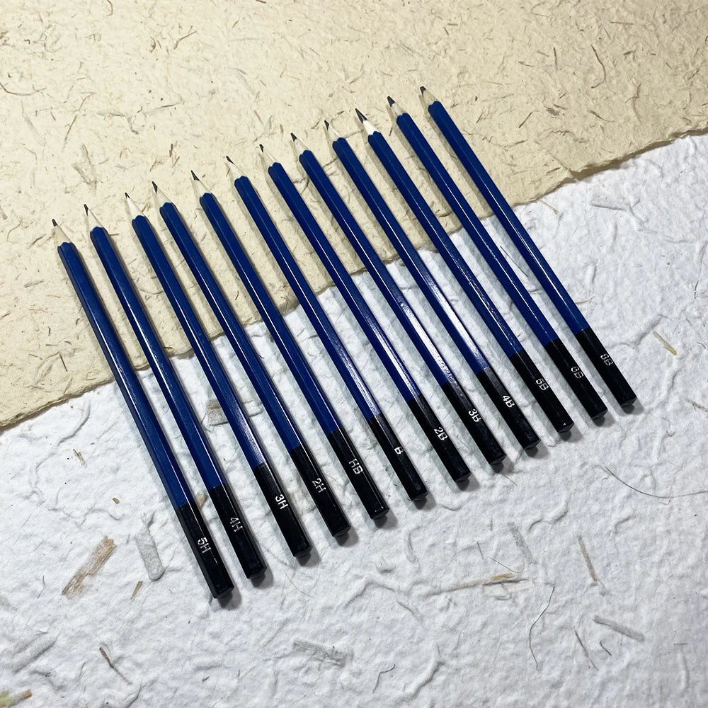 SeamiArt 12 Pcs. Standard Sketching Pencil Art Suppliers for Artist Drawing School Office Lapices De Colores Pencils Supplies