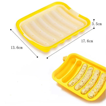 Food Grade Silicone Sausage Mold Baby Food Supplement Tool Home Made Hot Dog Ham Sausage Baking Mold Sausage Mold