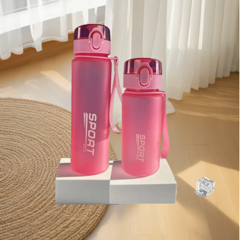 400ml 560ml Sports Water Bottle High Capacity Plastic Fitness Portable Durable Camping Hiking Workouts Outdoor Sports Cups