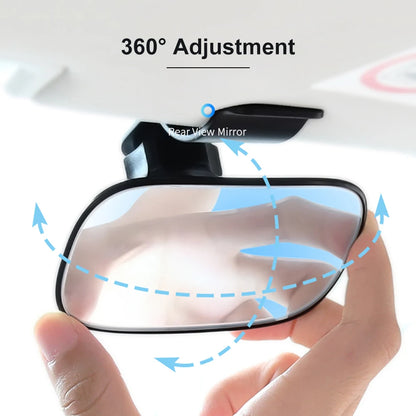 Baby Car Mirror Safety Car Seat Mirror For Rear Facing Infants Clip-On 9D Convex Mirror Wide Clear View For Car Seat Stroller