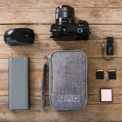 Travel Storage Bags for Cable Portable Electronics Organizer for Charger Power Bank, Zipper Electronics Accessories Case
