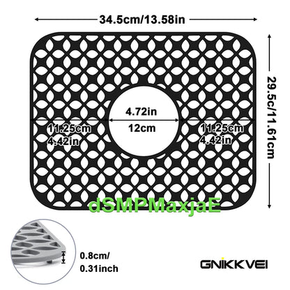 Silicone Sink Mat,Kitchen Sink Mats Grid Accessory,Non-slip Sink Protector for Kitchen Bottom of Farmhouse Porcelain Sink