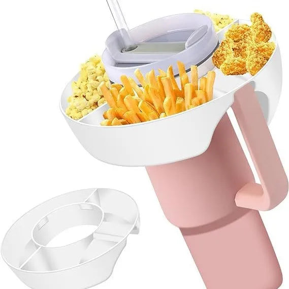 Snack Plate 40oz Ice King Cup Cap Reusable Insulated Snack Platter Creative Cup Fruit Bowl Water Bottle & Cup Accessories