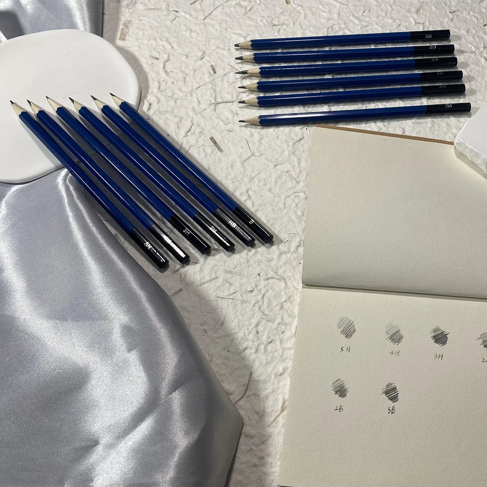 SeamiArt 12 Pcs. Standard Sketching Pencil Art Suppliers for Artist Drawing School Office Lapices De Colores Pencils Supplies