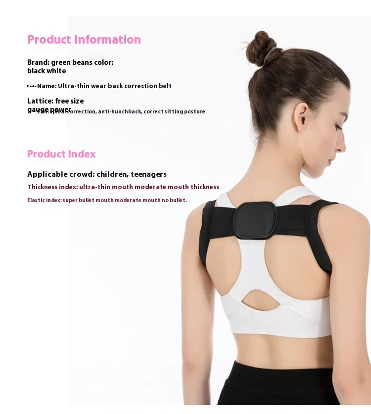 Posture Corrector Anti Humpback Corrector Women Men Posture Correction Back Stabiliser Adjustable Back Support Back Straightener